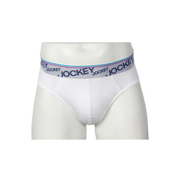 Jockey居可衣 男式棉莫代尔三角裤 JJ11021415 100白色 XL