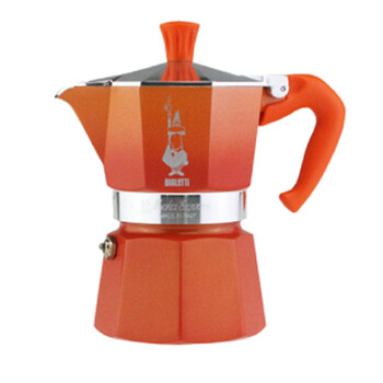 比乐蒂 BIALETTI 意大利原装进口摩卡咖啡壶 Moka orange