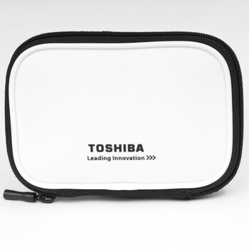 东芝（Toshiba）2.5英寸移动硬盘通用多功能便携抗震保护套（白）