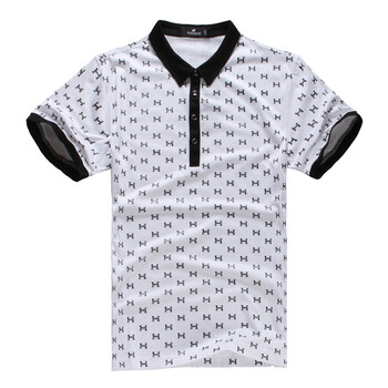 富贵鸟 男装 夏季新款生活休闲短袖POLO衫51722011 白色70 190(XXXXL)