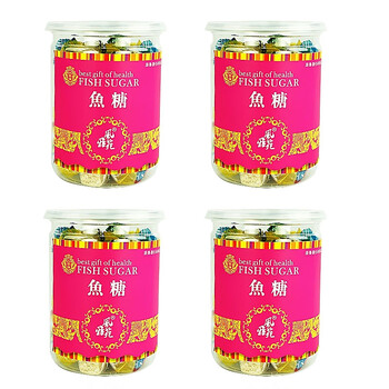 风雅苑美味鱼糖优级品80gX4瓶 厦门鼓浪屿特产深海鱼制品 烘焙芝麻鱼干高档欧罐即食茶点