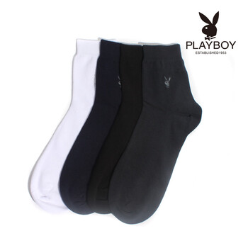 PLAYBOY 花花公子精梳棉商务男袜1096 上青 均码