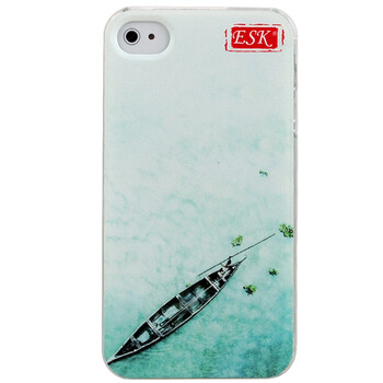 ESK 501 立体浮雕系列 iphone4/4s保护壳 水色江南