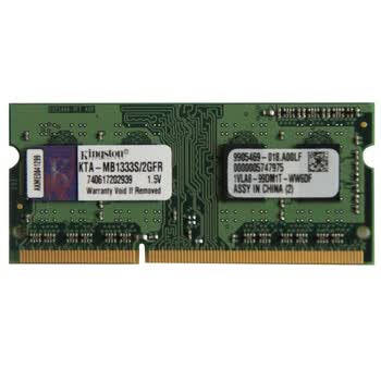金士顿（Kingston）系统指定内存 DDR3 1333 2GB 苹果（APPLE）笔记本专用内存(KTA-MB1333S/2GFR)