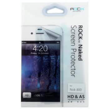 洛克（ROCK）诺基亚 Lumia 800 HD&AS naked-sp 裸膜系列 防刮花 高透膜