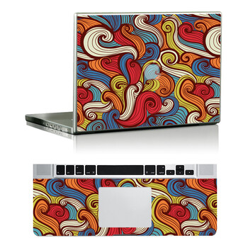 SkinAT 苹果笔记本MacBook全套保护贴膜 3M材料 卷卷花纹 Air 13 2011款