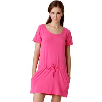 Jockey居可衣 2012春夏新品 女式棉莫代尔家居连衣裙 JJ25293615 216桃红 XL