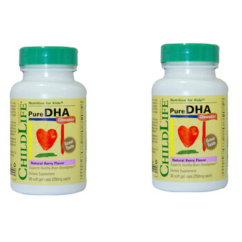 美国进口ChildLife精纯DHA软胶囊 DHA 2瓶