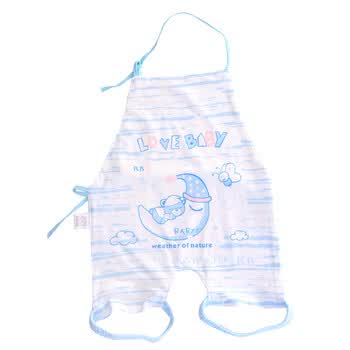 【小富兰克】春夏宝宝肚兜 婴幼儿肚兜 连脚肚兜 纯棉肚兜2件随机1169 天蓝色 0到1岁