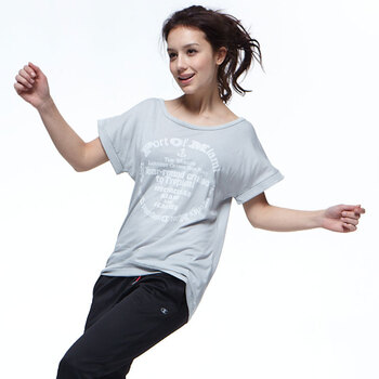 Champion 冠军女式圆领短袖T恤CW-Z309 麻灰 L大号