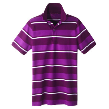 Giordano佐丹奴 Polo 男炫彩个性横间修身POLO 01012014 深紫色 XL