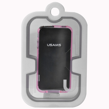 优胜仕（USAMS）苹果iPhone4s 保护边框（透粉色）适用于苹果iPhone4/4s 附送屏幕保护膜