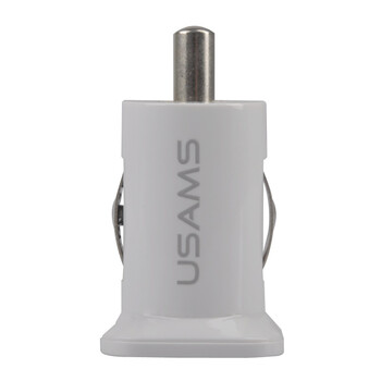 优胜仕（USAMS）3.1A双USB超短迷你式万能车充（白色）适用于苹果the new iPad(iPad3) iPad2 iPhone4/4s