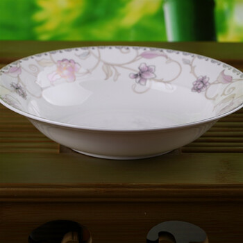 雅诚德陶瓷餐具套装 欧式餐具(4头)粉红玫瑰宫廷瓷盘子碗 A922