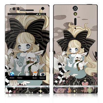 IdeaSkin 索尼 LT26i/Xperia S/Xperia Arc HD 皮肤 黑暗中的爱丽丝 外壳保护套皮贴膜 BDGC021876