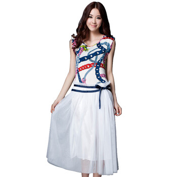 2012 新款夏季女装韩版OL背心连衣裙61736 白色 L
