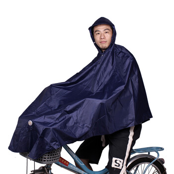 
                                        天堂自行车雨衣男士加大单人多色自行车防雨防风雨披 深蓝                