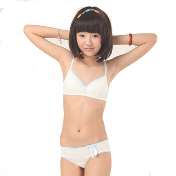 可娃衣 清新春雨无托<em>文胸</em>+底裤(套装)<em>少女文</em>