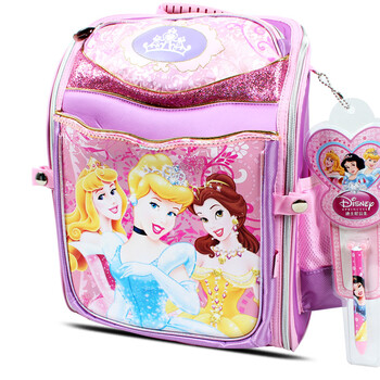 迪士尼DISNEY 2012新品公主系列减负书包 小学生儿童书包 PB0101 紫色