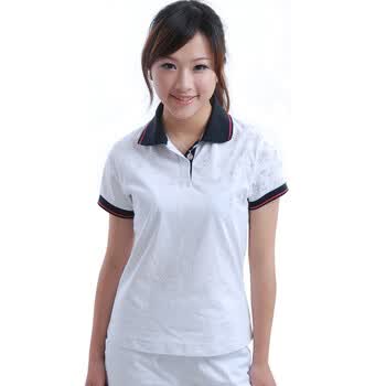 LFF-VISZS 女装时尚休闲短袖T恤 白色黑领印花 FCN9025023 白色 39/XL