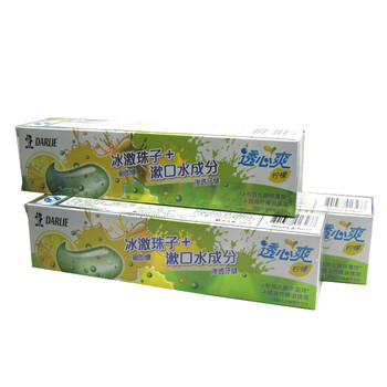 黑人透心爽柠檬牙膏120g （6支装）
