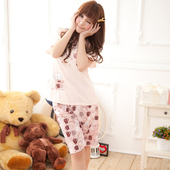 2012苏泽尔夏日清凉圆领短袖女士家居服睡衣套装73052 XL