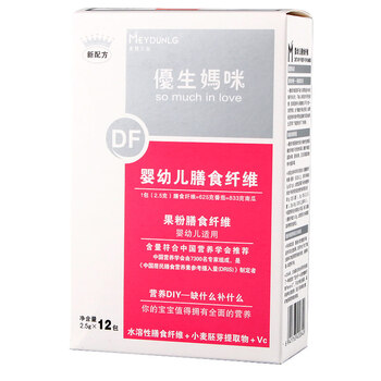 优生妈咪婴幼儿果粉膳食纤维(宝宝型) 2.5g*12包