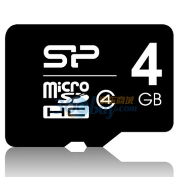 广颖电通（Silicon power）4G MicroSDHC(TF)存储卡（Class4）