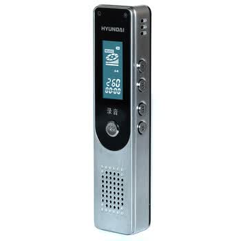 现代（HYUNDAI） E260 韩国现代新款棒棒高清录音笔4G 银色