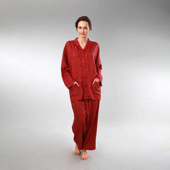 HOFO 2012夏季100%桑蚕丝女款真丝睡衣长袖套装家居服 1000105 82176 175