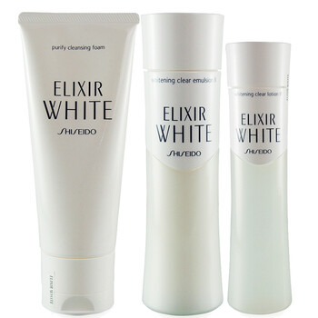 资生堂 怡丽丝尔纯肌净白三件套装 洁面膏+柔肤水+乳液（滋润型）