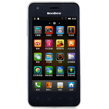 koobee A660 3G手机（钨金黑）WCDMA/GSM