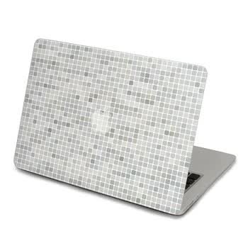 SkinAT 苹果笔记本MacBook外壳A面保护贴膜 3M材料 灰色小格子 Air 13 2008/09