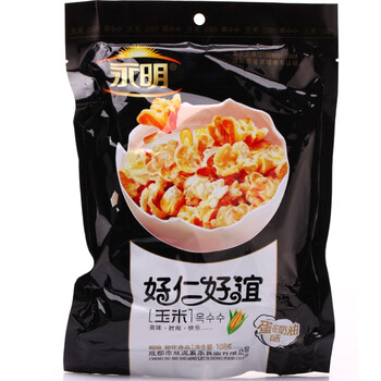 永明黄金豆好仁好谊爆米花蛋花奶油味108g*8袋