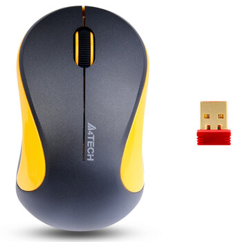 双飞燕（A4TECH）针光无线鼠 G3-270N 桔黄