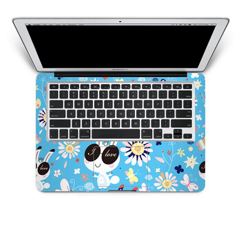 SkinAT 苹果笔记本MacBook手托保护贴膜 不含键盘 3M材料 love兔 Air 11
