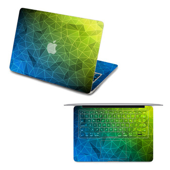 SkinAT 苹果笔记本MacBook全套保护贴膜 3M材料 蓝绿格调 Air 11