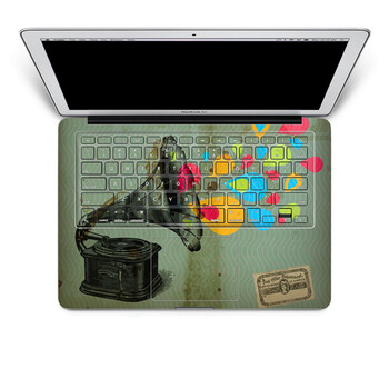 SkinAT 苹果笔记本MacBook手托保护贴膜 含键盘 3M材料 怀旧卡 Air 13 2011款