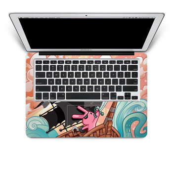 SkinAT 苹果笔记本MacBook手托保护贴膜 不含键盘 3M材料 海盗兔 Pro 17
