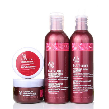 The Body Shop TBS美体小铺 红石榴4件套(洁面乳200ml+爽肤水200ml+日霜50ml+晚霜50ml) 紧肤祛纹