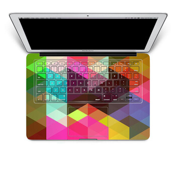 SkinAT 苹果笔记本MacBook手托保护贴膜 含键盘 3M材料 幻彩菱形 Pro 15 (Retina)