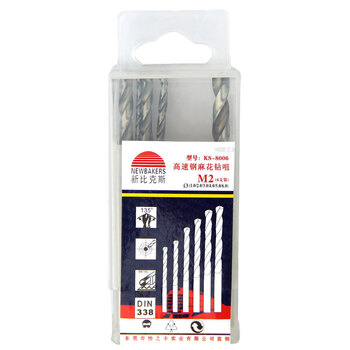 新比克斯(Newbakers) KS-8006 6支套装麻花钻头 手电钻用钻咀