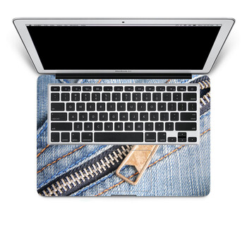 SkinAT 苹果笔记本MacBook手托保护贴膜 不含键盘 3M材料 拉链牛仔 Pro 17