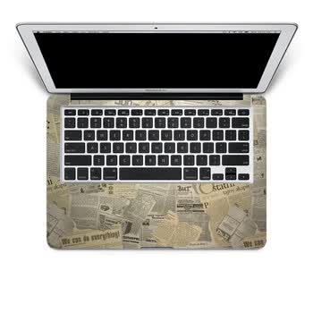 SkinAT 苹果笔记本MacBook手托保护贴膜 不含键盘 3M材料 老报纸 Air 13 2011款