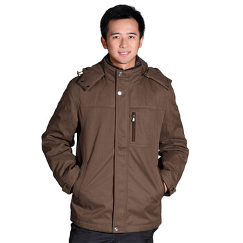 恒源祥 男士中长款 中老年商务休闲羽绒服9271 驼色6# 185/100A(XXXL)