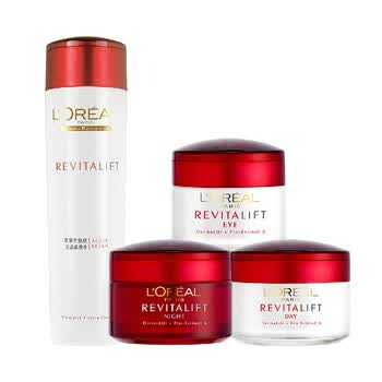 欧莱雅Loreal复颜日霜+复颜晚霜+复颜眼霜+复颜柔肤水套装