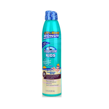 水宝宝儿童专用防水防晒喷雾222ML SPF50 快速覆盖PW
