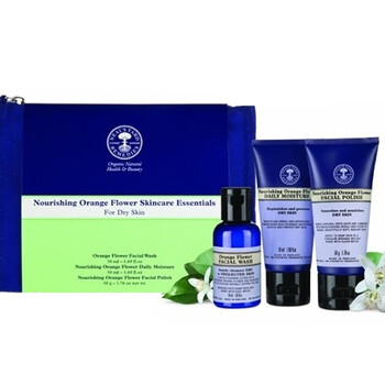英国Neal's Yard Remedies NYR橙花洁面乳50ml+橙花磨砂膏50ml+橙花日用乳50ml 抗氧化袪细纹痘印