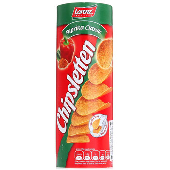 德国Lorenz劳仑兹辣味桶装薯片100g
