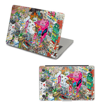 SkinAT 苹果笔记本MacBook外壳及底部保护贴膜 3M材料 像素画13 Pro 15 (Retina)